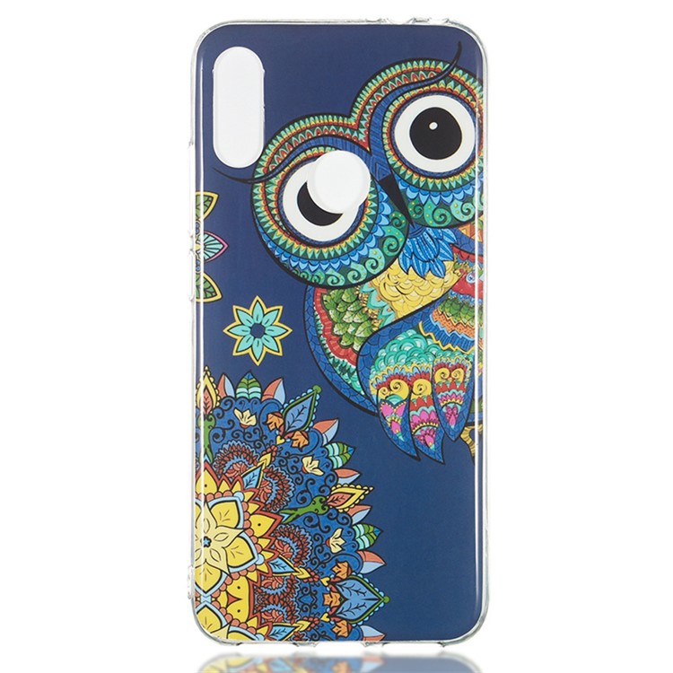 Noctilucent IMD TPU Case for Xiaomi Redmi Note 7S / Note 7 / Note 7 Pro (India) - Owl Pattern-1