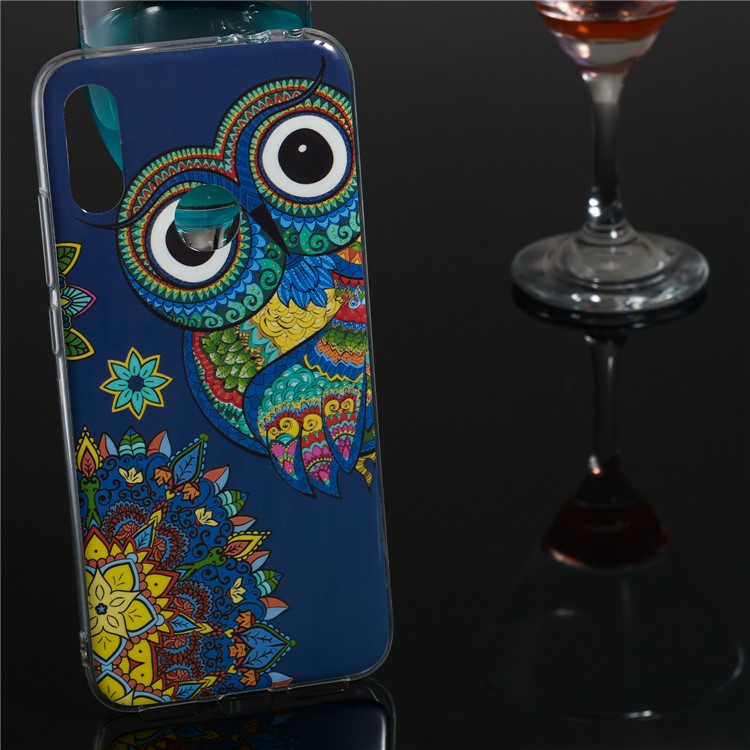 Noctilucent IMD TPU Case for Xiaomi Redmi Note 7S / Note 7 / Note 7 Pro (India) - Owl Pattern-5