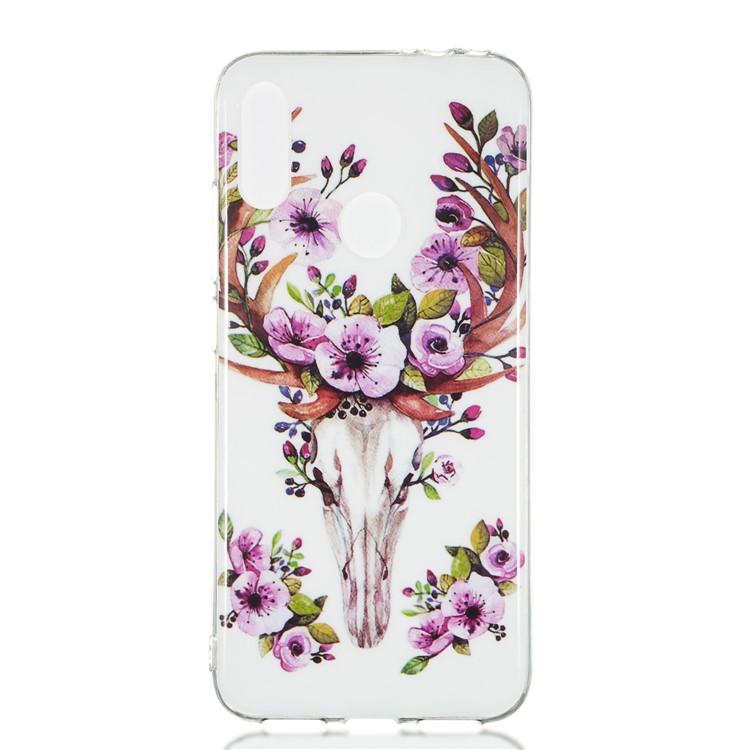 Noctilucent IMD TPU Case for Xiaomi Redmi Note 7S / Note 7 / Note 7 Pro (India) - Flowered Elk-2