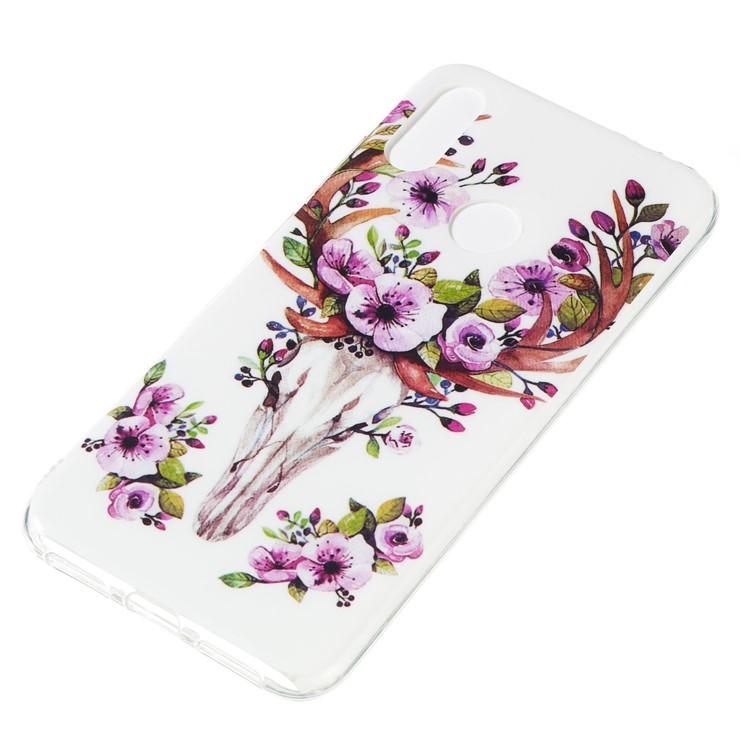 Noctilucent IMD TPU Case for Xiaomi Redmi Note 7S / Note 7 / Note 7 Pro (India) - Flowered Elk-3