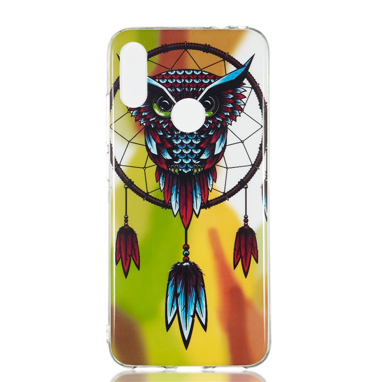 Noctilucent IMD TPU Case for Xiaomi Redmi Note 7S / Note 7 / Note 7 Pro (India) - Owl Dream Catcher-2