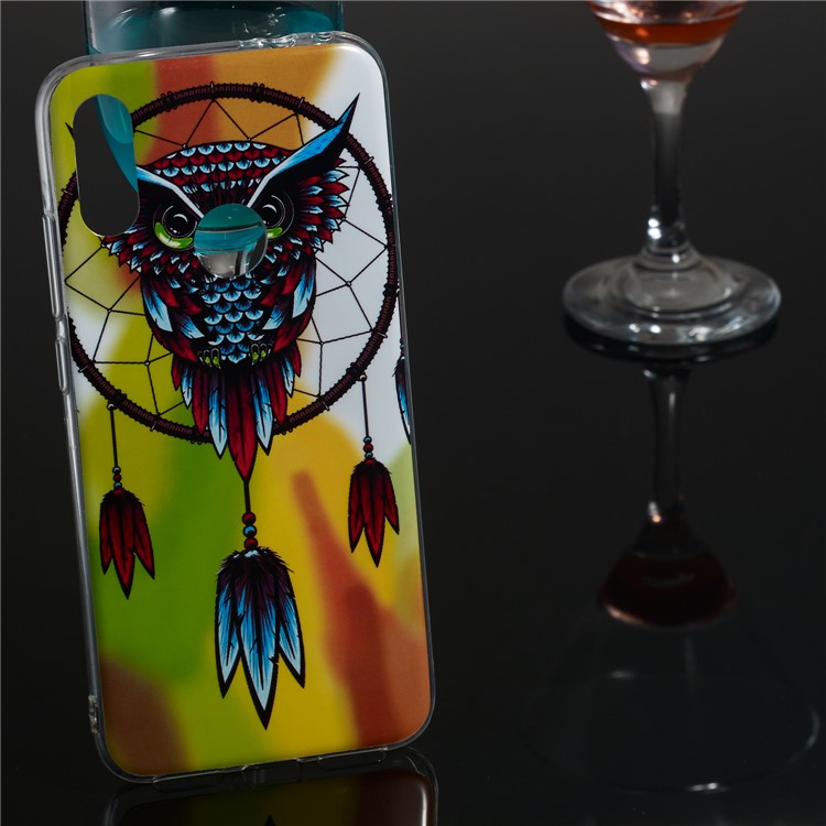 Noctilucent IMD TPU Case for Xiaomi Redmi Note 7S / Note 7 / Note 7 Pro (India) - Owl Dream Catcher-5