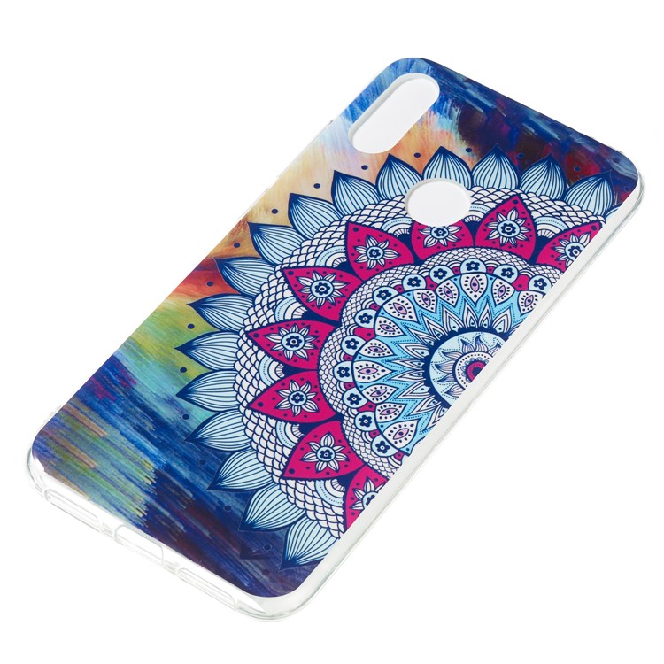 Noctilucent IMD TPU Case for Xiaomi Redmi Note 7S / Note 7 / Note 7 Pro (India) - Flower Pattern-3