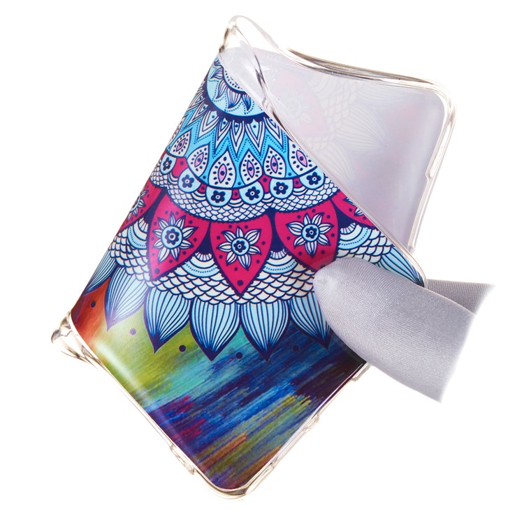 Noctilucent IMD TPU Case for Xiaomi Redmi Note 7S / Note 7 / Note 7 Pro (India) - Flower Pattern-4