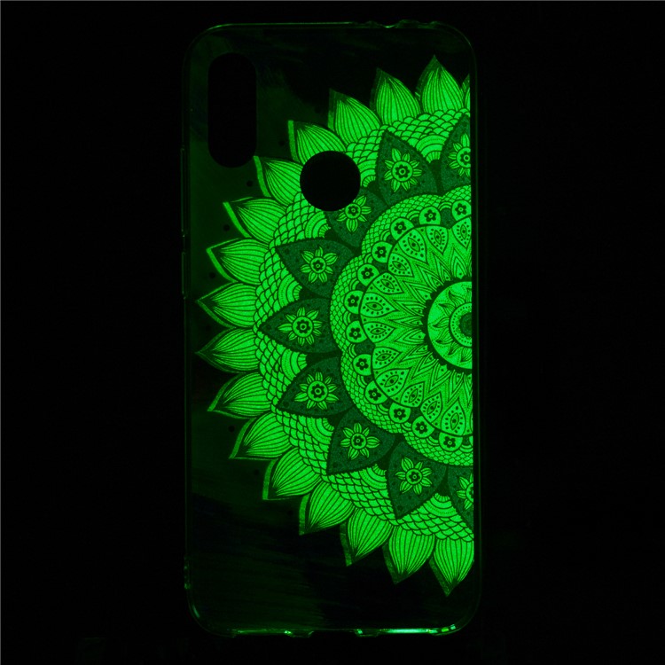 Noctilucent IMD TPU Case for Xiaomi Redmi Note 7S / Note 7 / Note 7 Pro (India) - Flower Pattern-6