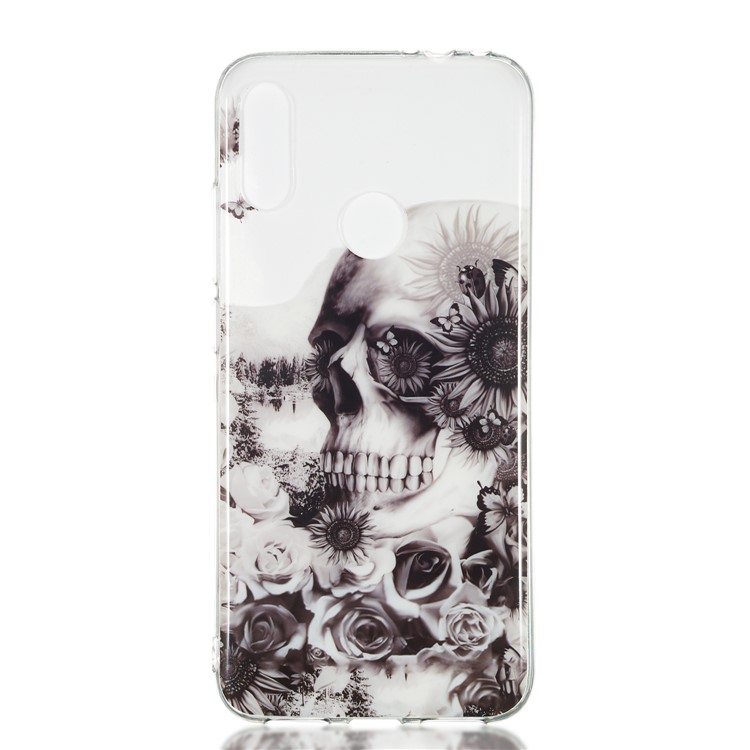 Pattern Printing IMD TPU Cover Shell for Xiaomi Redmi Note 7/Note 7 Pro (India) - Sugar Skull-2