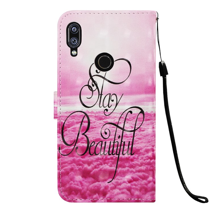 Pattern Printing Light Spot Decor Stand Leather Wallet Cover for Xiaomi Redmi Note 7S / Note 7 / Redmi Note 7 Pro (India) - Stay Beautiful-3