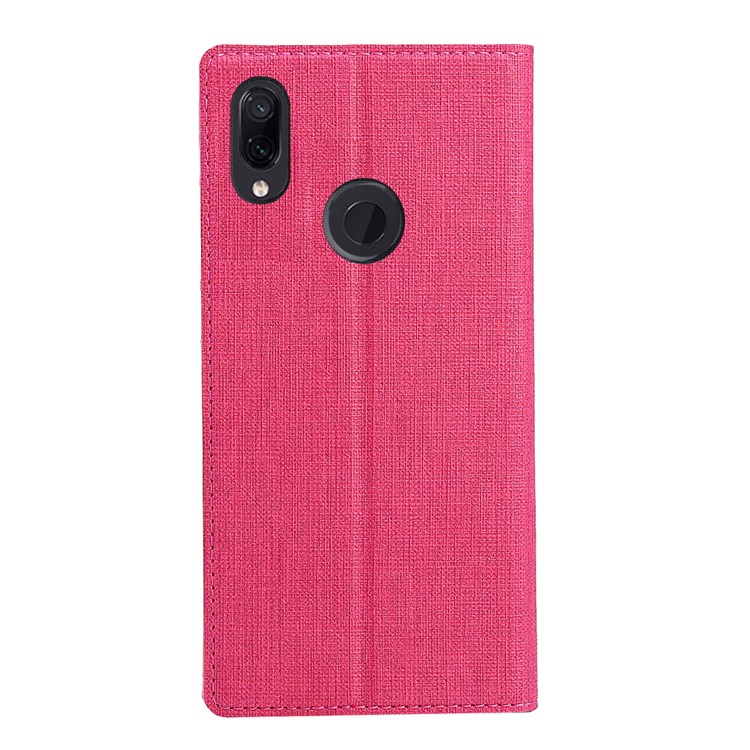 VILI DMX Cross Texture Stand Leather Phone Casing for Xiaomi Redmi Note 7S / Note 7/Note 7 Pro (India) - Rose-3