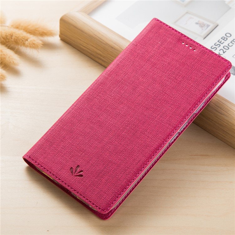 VILI DMX Cross Texture Stand Leather Phone Casing for Xiaomi Redmi Note 7S / Note 7/Note 7 Pro (India) - Rose-5