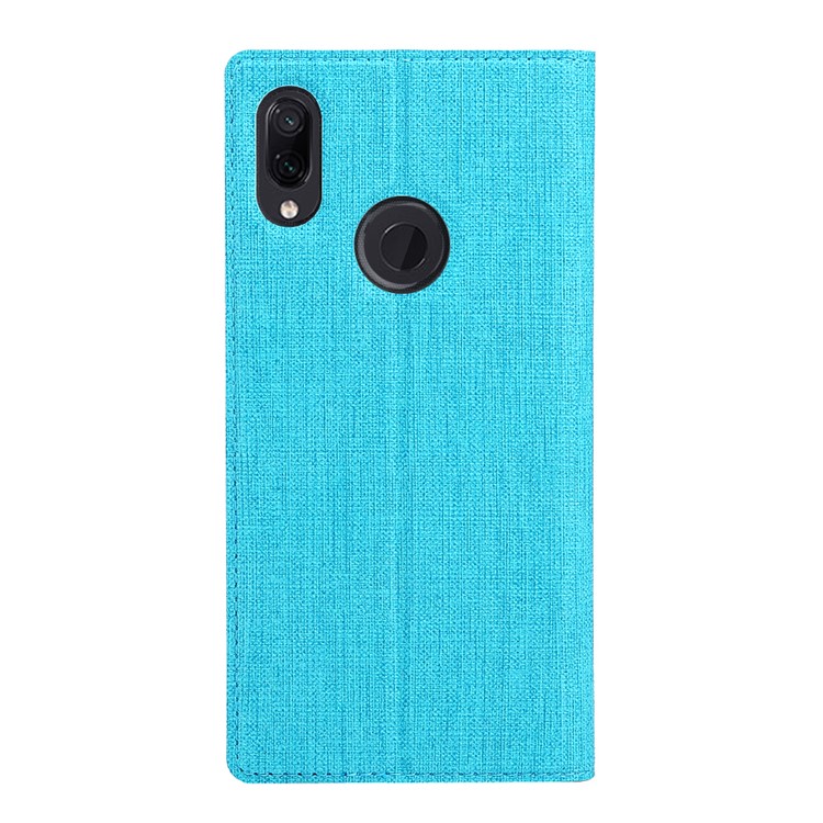 VILI DMX Cross Texture Stand Leather Phone Casing for Xiaomi Redmi Note 7S / Note 7/Note 7 Pro (India) - Blue-3