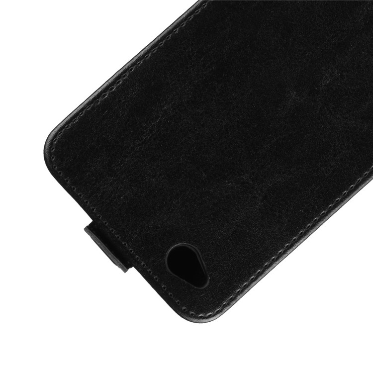 Crazy Horse Vertical Flip Leather Protective Case for Xiaomi Redmi Go - Black-4