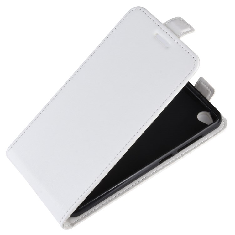Crazy Horse Vertical Flip Leather Protective Case for Xiaomi Redmi Go - White-3