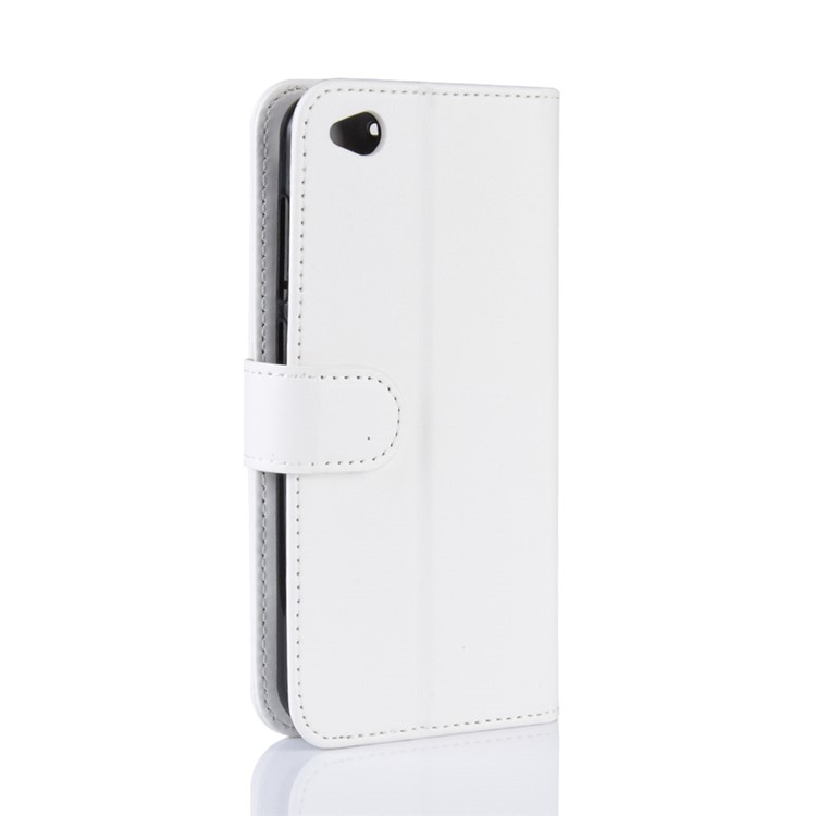 Crazy Horse PU Leather Stand Wallet Flip Case for Xiaomi Redmi Go - White-3