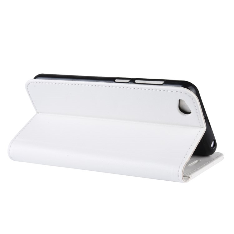 Crazy Horse PU Leather Stand Wallet Flip Case for Xiaomi Redmi Go - White-6