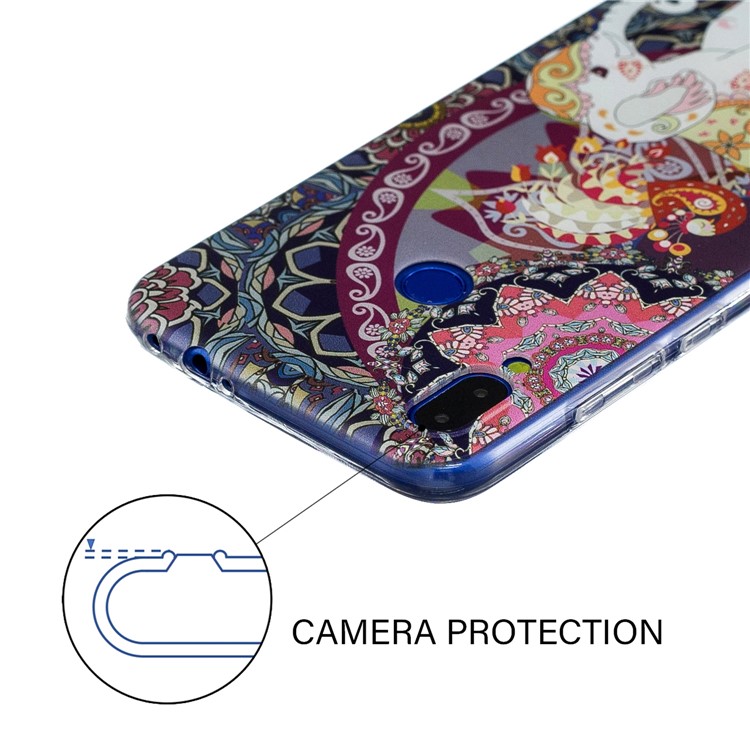 Pattern Printing Soft TPU Case for Xiaomi Redmi Note 7S / Note 7 / Note 7 Pro (India)- Big Elephant-5