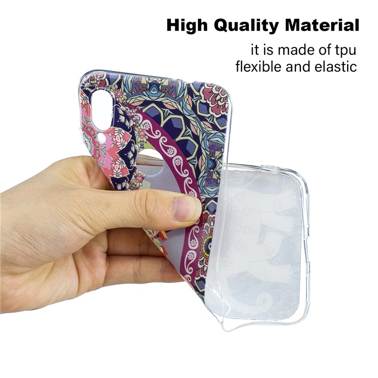Pattern Printing Soft TPU Case for Xiaomi Redmi Note 7S / Note 7 / Note 7 Pro (India)- Big Elephant-6