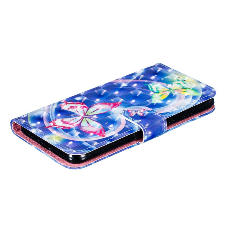 Pattern Printing Light Spot Decor Leather Wallet Case for Xiaomi Redmi Note 7S / Note 7 / Note 7 Pro (India) - Vivid Butterfly-7