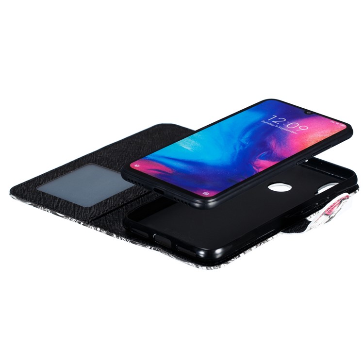 Pattern Printing Light Spot Decor Leather Wallet Case for Xiaomi Redmi Note 7S / Note 7 / Note 7 Pro (India) - Cat-11