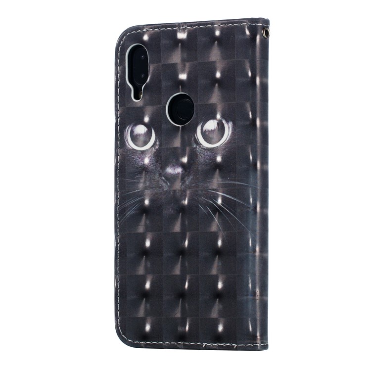 Pattern Printing Light Spot Decor Leather Wallet Case for Xiaomi Redmi Note 7S / Note 7 / Note 7 Pro (India) - Cat-5