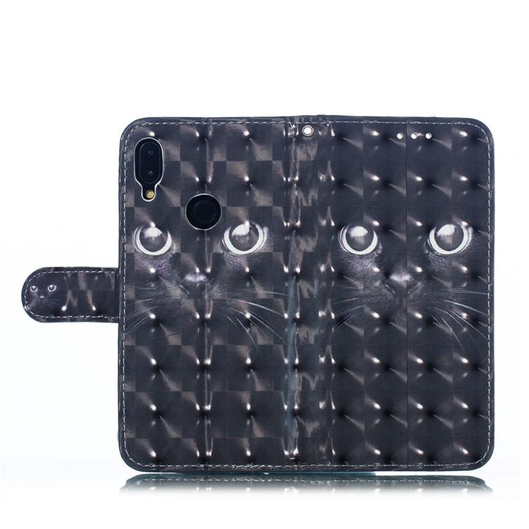 Pattern Printing Light Spot Decor Leather Wallet Case for Xiaomi Redmi Note 7S / Note 7 / Note 7 Pro (India) - Cat-9