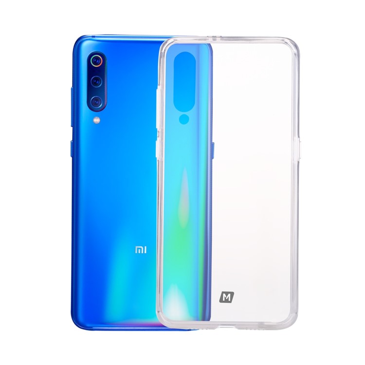 MOMAX Tempered Glass Back + TPU Hybrid Shell Case for Xiaomi Mi 9 - Transparent-3