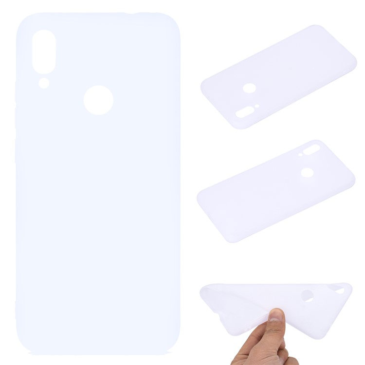 Soft Frosted TPU Case for Xiaomi Redmi Note 7S / Note 7 / Note 7 Pro (India) - White-1