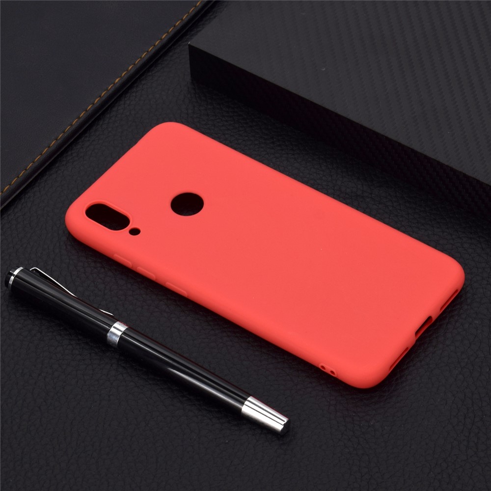 Caixa TPU Fosca Macia Para Xiaomi Redmi Note 7s / Nota 7 / Nota 7 Pro (índia) - Vermelho