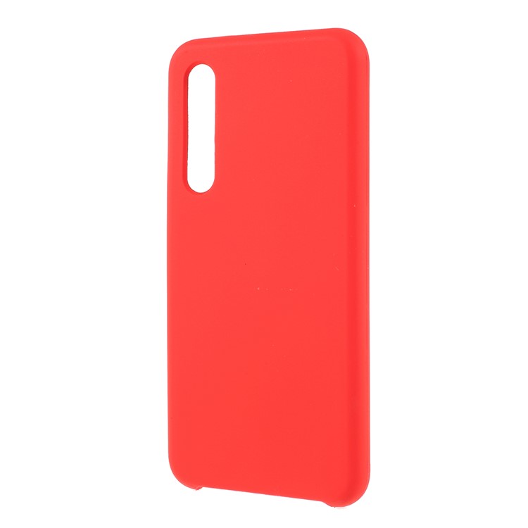 Rubberized Silky Silicone Case for Xiaomi Mi 9 SE - Red-2