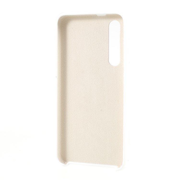 Rubberized Silky Silicone Case for Xiaomi Mi 9 SE - White-3
