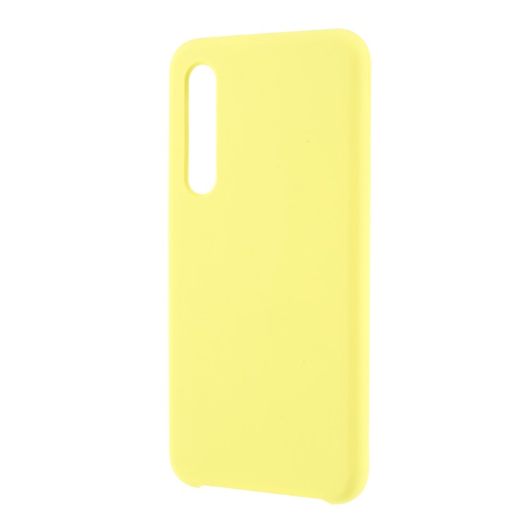 Rubberized Silky Silicone Case for Xiaomi Mi 9 SE - Yellow-2
