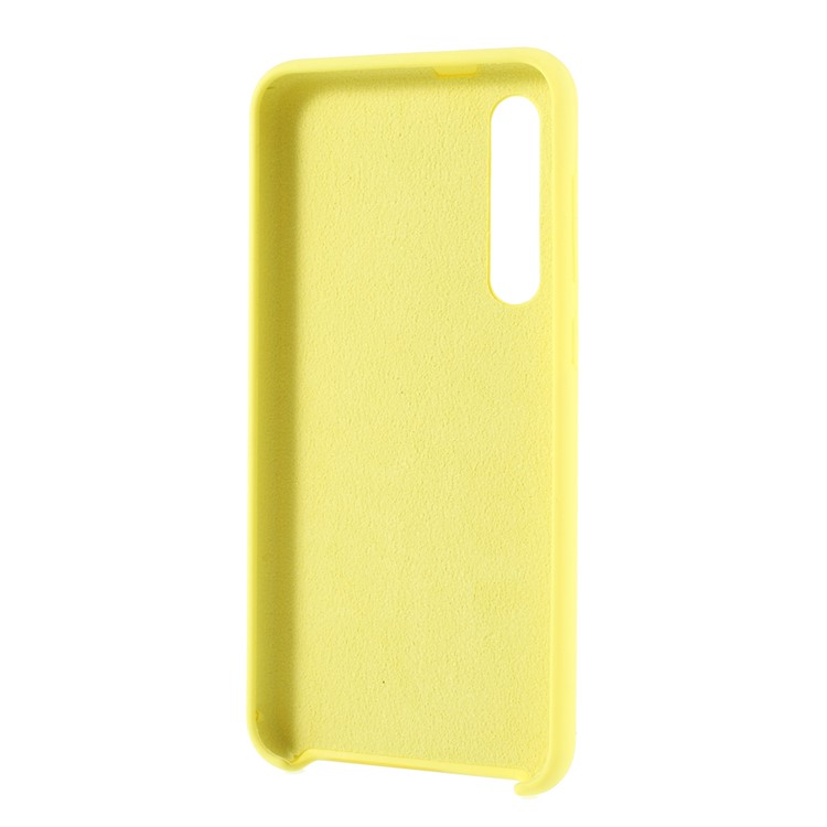 Rubberized Silky Silicone Case for Xiaomi Mi 9 SE - Yellow-3