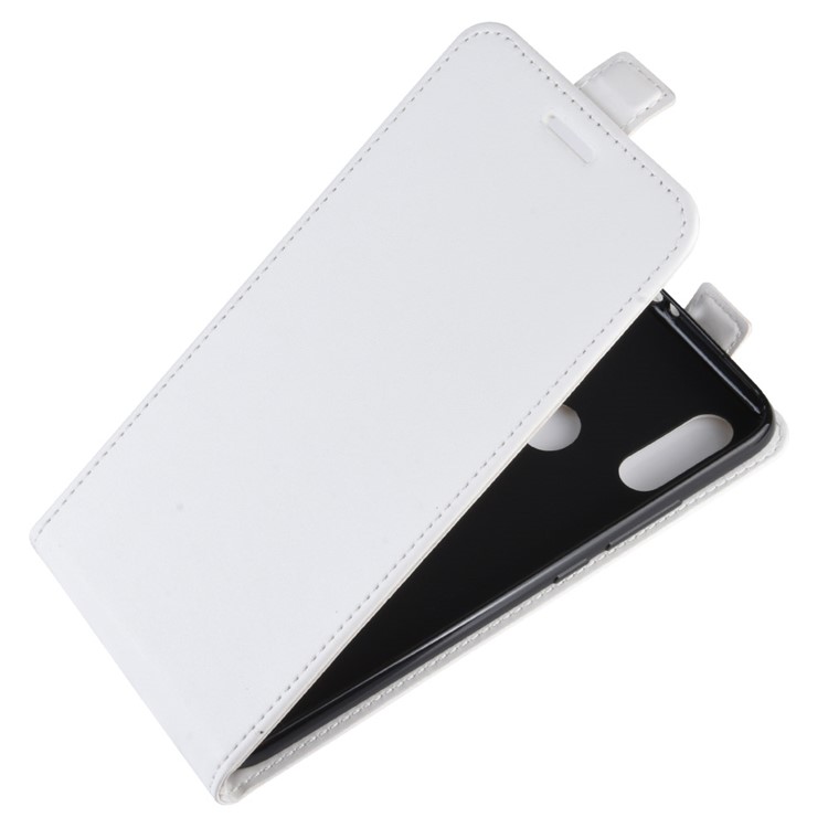 Crazy Horse Vertical Leather Case with Card Slot for Xiaomi Redmi 7 / Redmi Y3 - White-4