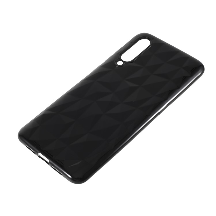 3D Diamond Grain Soft TPU Case for Xiaomi Mi 9 - Black-1