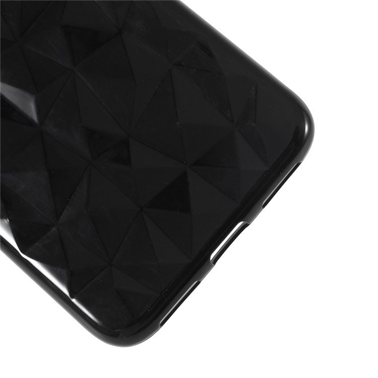 3D Grão De Diamante Macio TPU Caso Para Xiaomi Redmi Note 7 / Nota 7 Pro (índia) - Preto-5