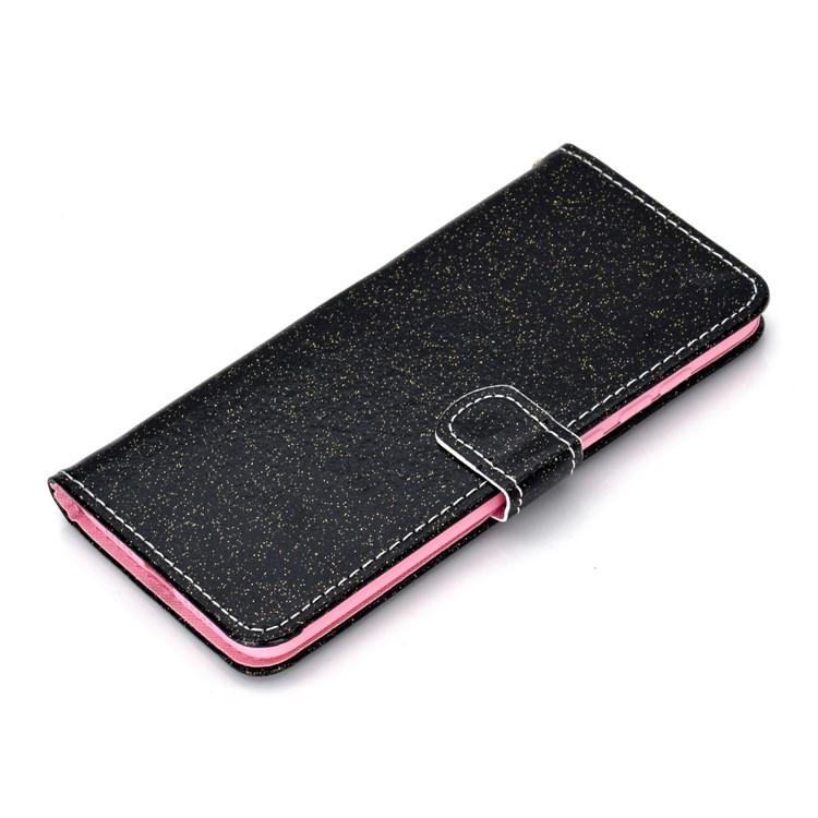 Flash Powder Leather Wallet Stand Case for Xiaomi Mi 9 - Black-3