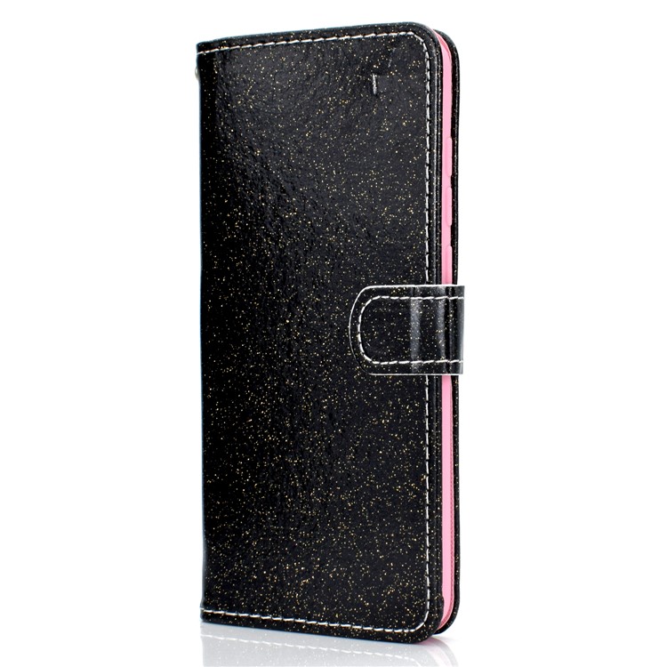 Flash Powder Leather Wallet Stand Case for Xiaomi Mi 9 - Black-5