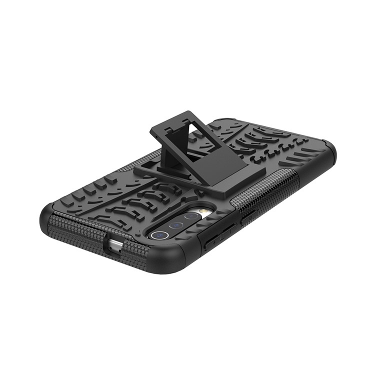 Anti-slip PC + TPU Hybrid Case with Kickstand for Xiaomi Mi 9 SE - Black-6