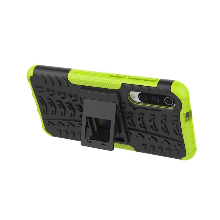 Anti-slip PC + TPU Hybrid Case with Kickstand for Xiaomi Mi 9 SE - Green-4