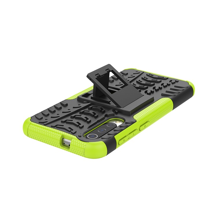 Anti-slip PC + TPU Hybrid Case with Kickstand for Xiaomi Mi 9 SE - Green-6