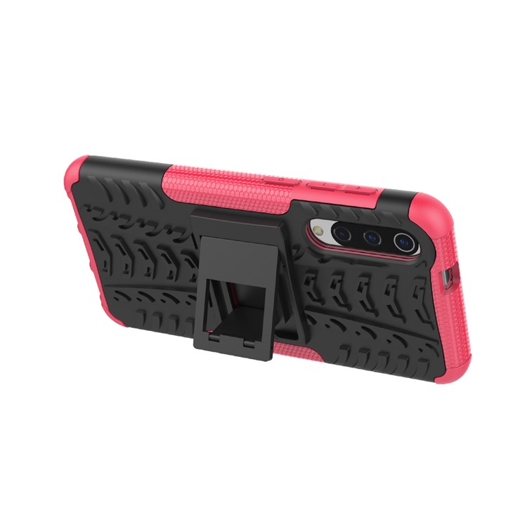 Anti-slip PC + TPU Hybrid Case with Kickstand for Xiaomi Mi 9 SE - Rose-4