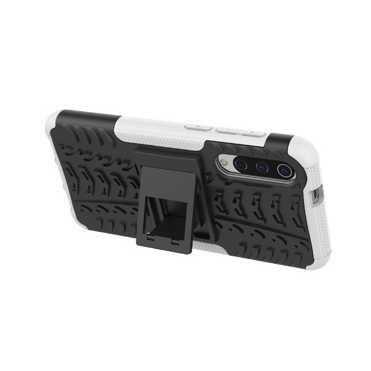 Anti-slip PC + TPU Hybrid Case with Kickstand for Xiaomi Mi 9 SE - White-4