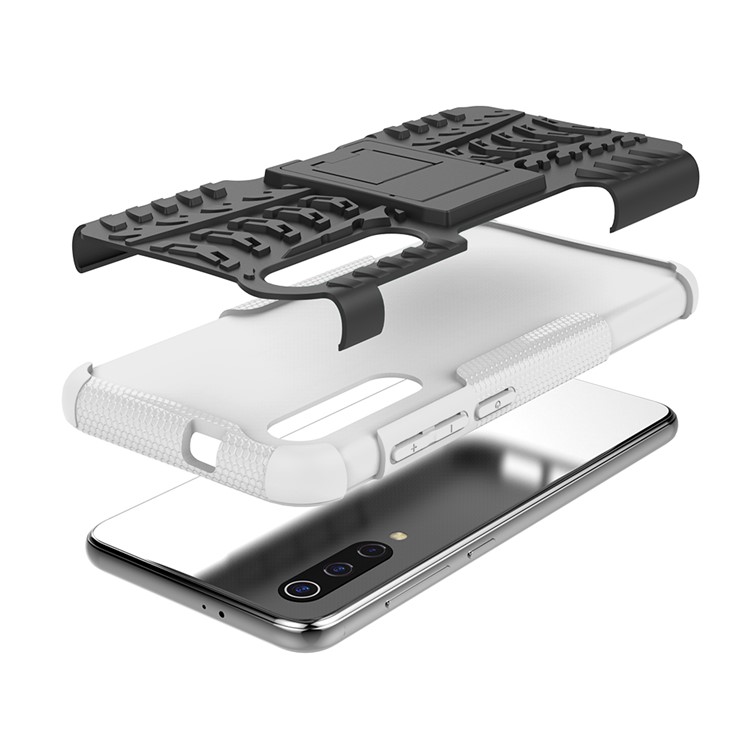 Anti-slip PC + TPU Hybrid Case with Kickstand for Xiaomi Mi 9 SE - White-5
