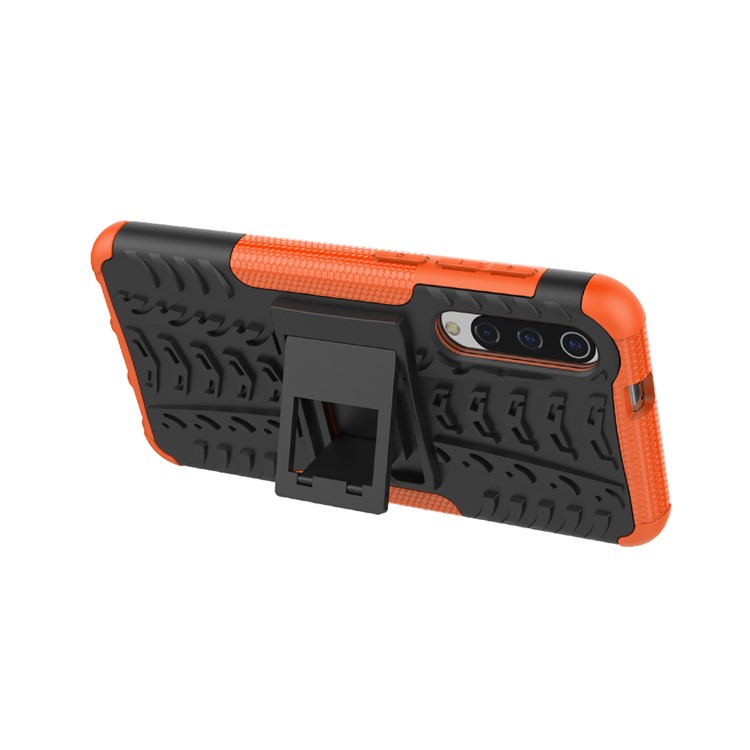 Anti-slip PC + TPU Hybrid Case with Kickstand for Xiaomi Mi 9 SE - Orange-4