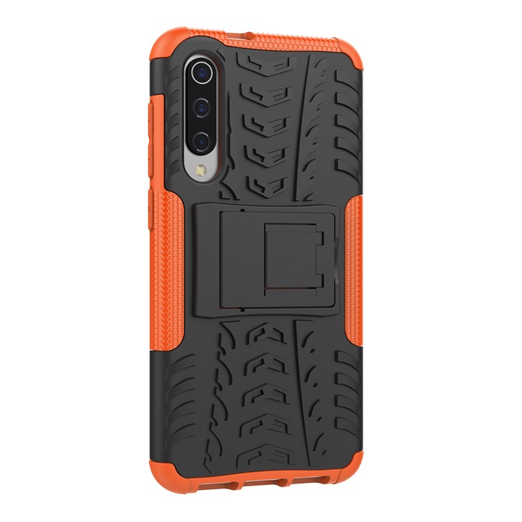 Anti-slip PC + TPU Hybrid Case with Kickstand for Xiaomi Mi 9 SE - Orange-7