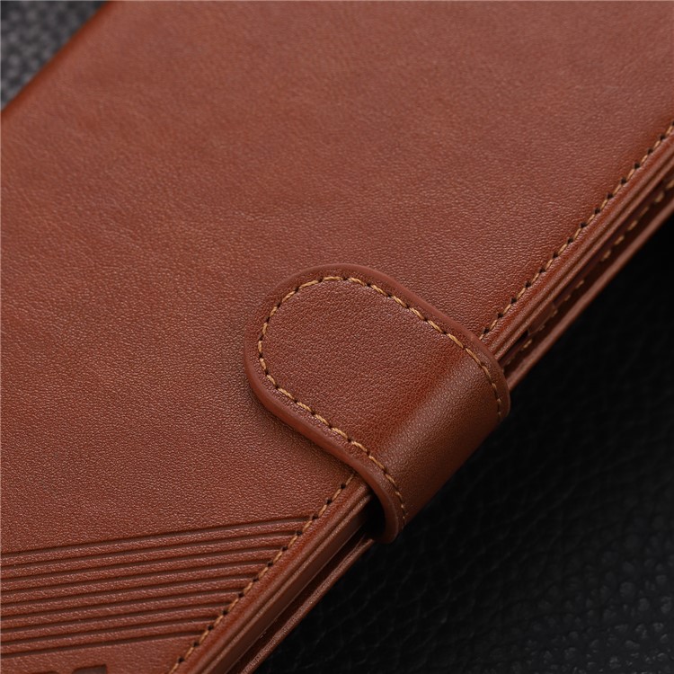 AZNS Leather Wallet Case for Xiaomi Mi 9 SE - Brown-11