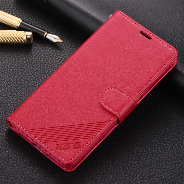 AZNS Leather Wallet Case for Xiaomi Mi 9 SE - Rose-3