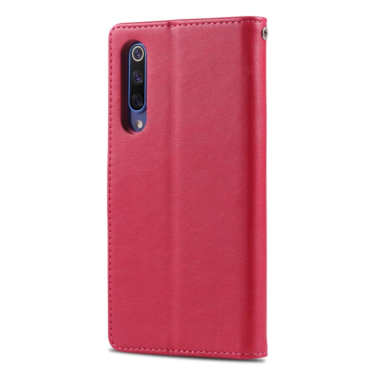 AZNS Leather Wallet Case for Xiaomi Mi 9 SE - Rose-6