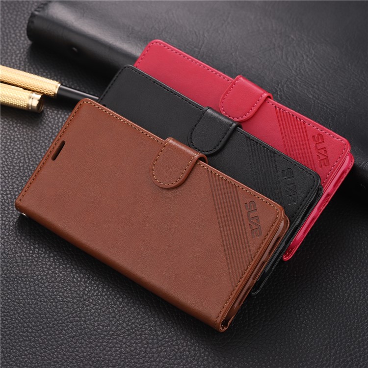 AZNS Leather Wallet Case for Xiaomi Mi 9 SE - Rose-7