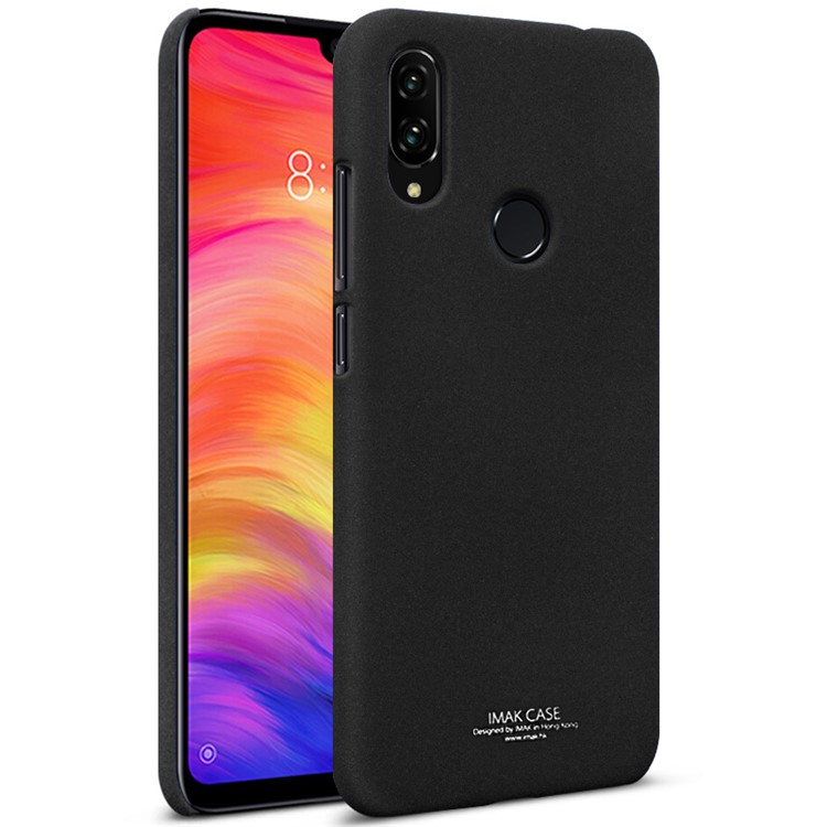 IMAK Matte Plastic Mobile Phone Cover for Xiaomi Redmi Note 7S / Note 7/Note 7 Pro (India) - Black