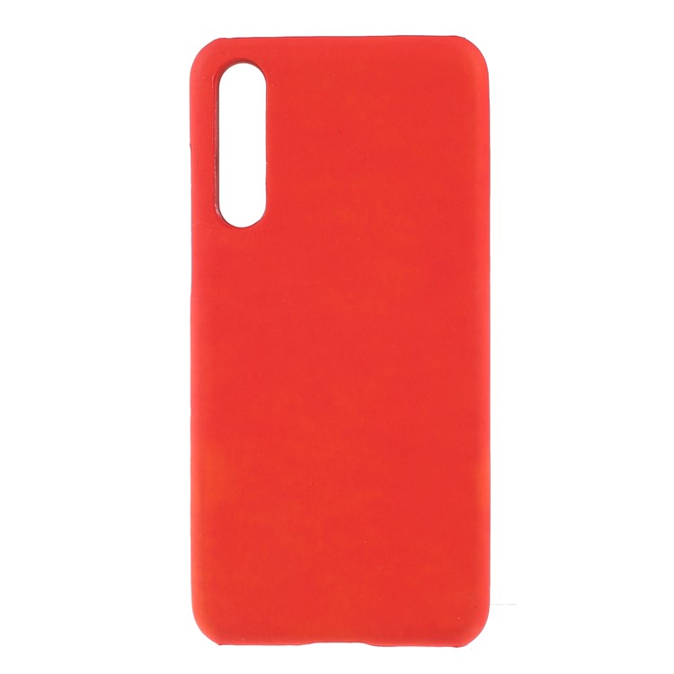 Thermal Induction Fluorescent Color Changing PU Leather Coated PC Back Case for Xiaomi Mi 9 SE - Red / Yellow-2